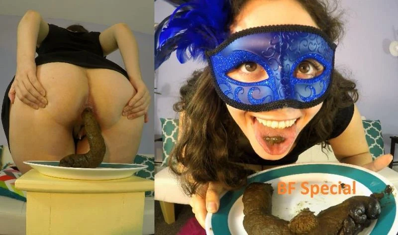 Girl stands and excretion long feces. (FSpec-745) LoveRachelle - (2022/UltraHD/4K)