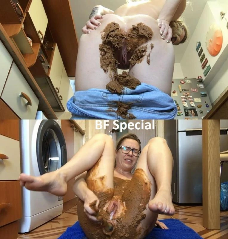 Shit my panties on sofa then lick it. (FSpec-664) EllaGilbert - (2022/FullHD)