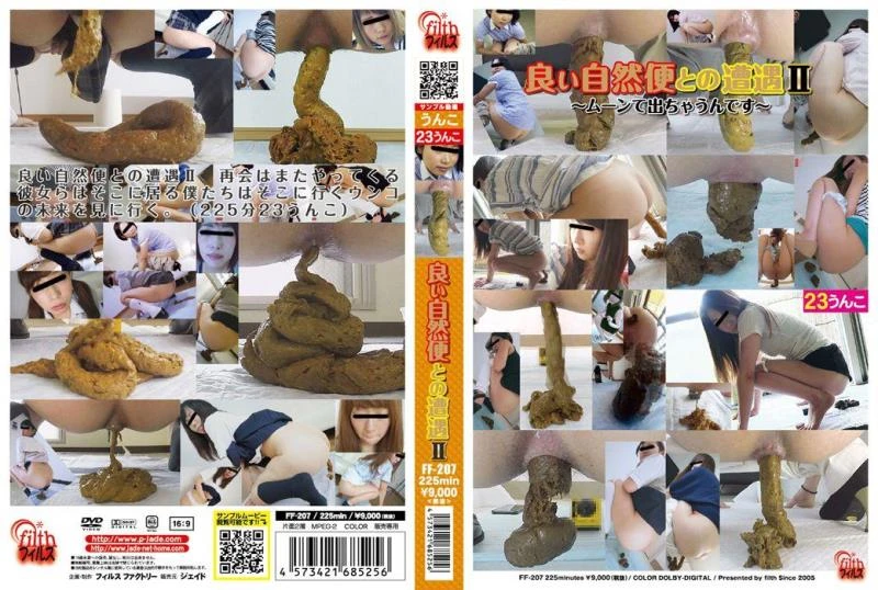 Girl defecates thick and long shit in public toilet. (DLFF-207) (2022/FullHD)