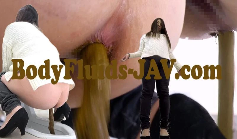 Black Skinny Pants, Pooping on Toilet 黒のスキニーパンツ、トイレに (BFFF-400) (2022/FullHD)